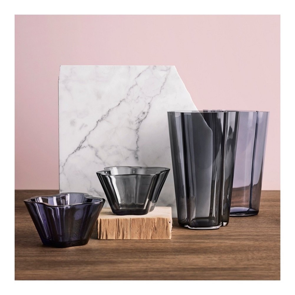 Amazon.com: Iittala Aalto Vase, Glass, Rain Blue 6 x 10 x 22 cm